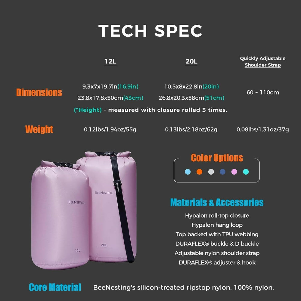 
                  
                    Beenesting Waterproof Dry Bag 2L/4L/8L
                  
                